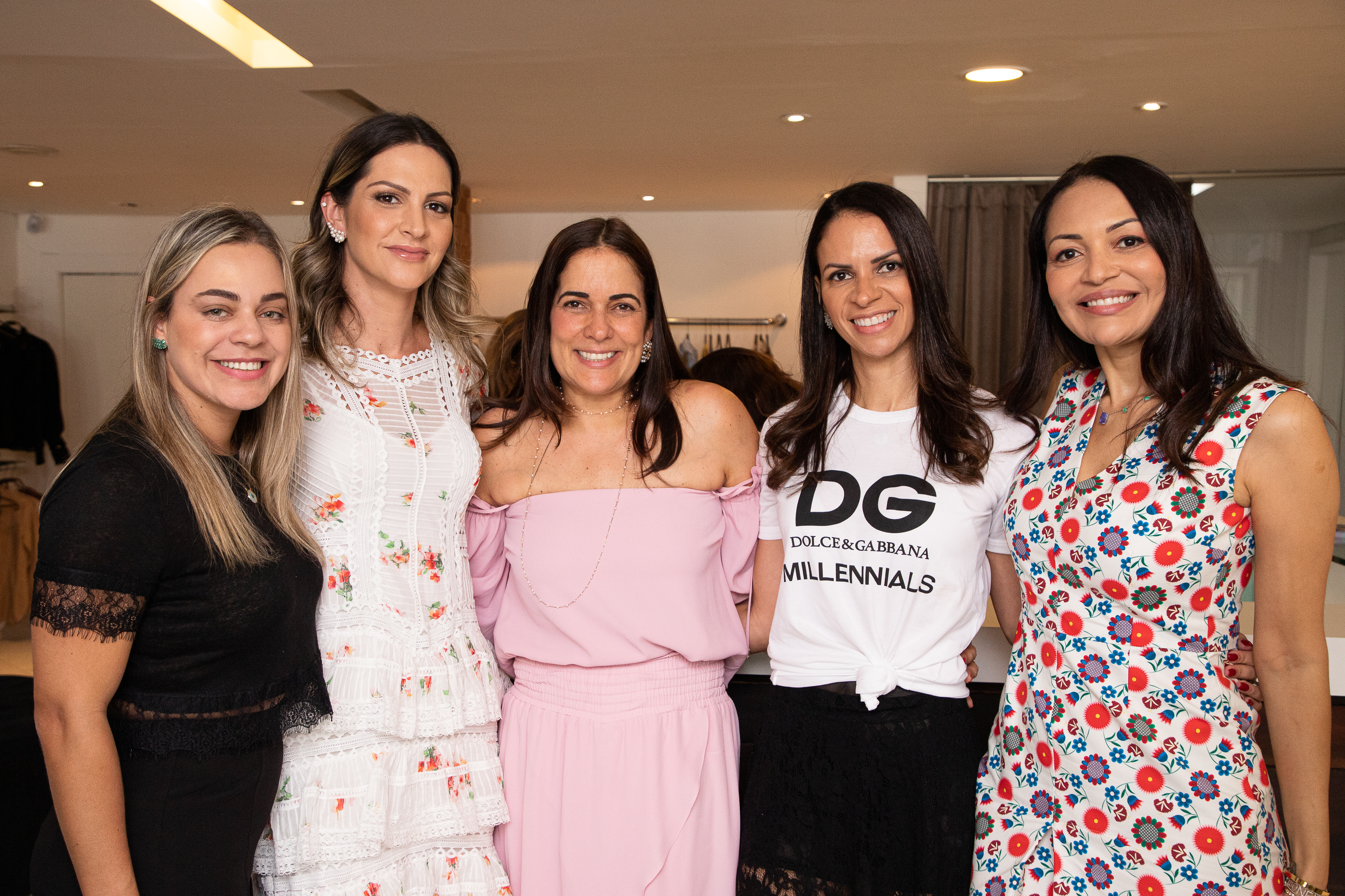 Nildes Pinheiro, Carol Brasileiro, Daniele Magalhães, Luzia Botta e Flaviane Braga