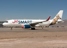 Primeiro voo da JetSmart, companhia chilena low-cost, pousou em Salvador nesta sexta-feira (27)