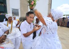 O ator Chico Diaz participou da Lavagem do Bonfim