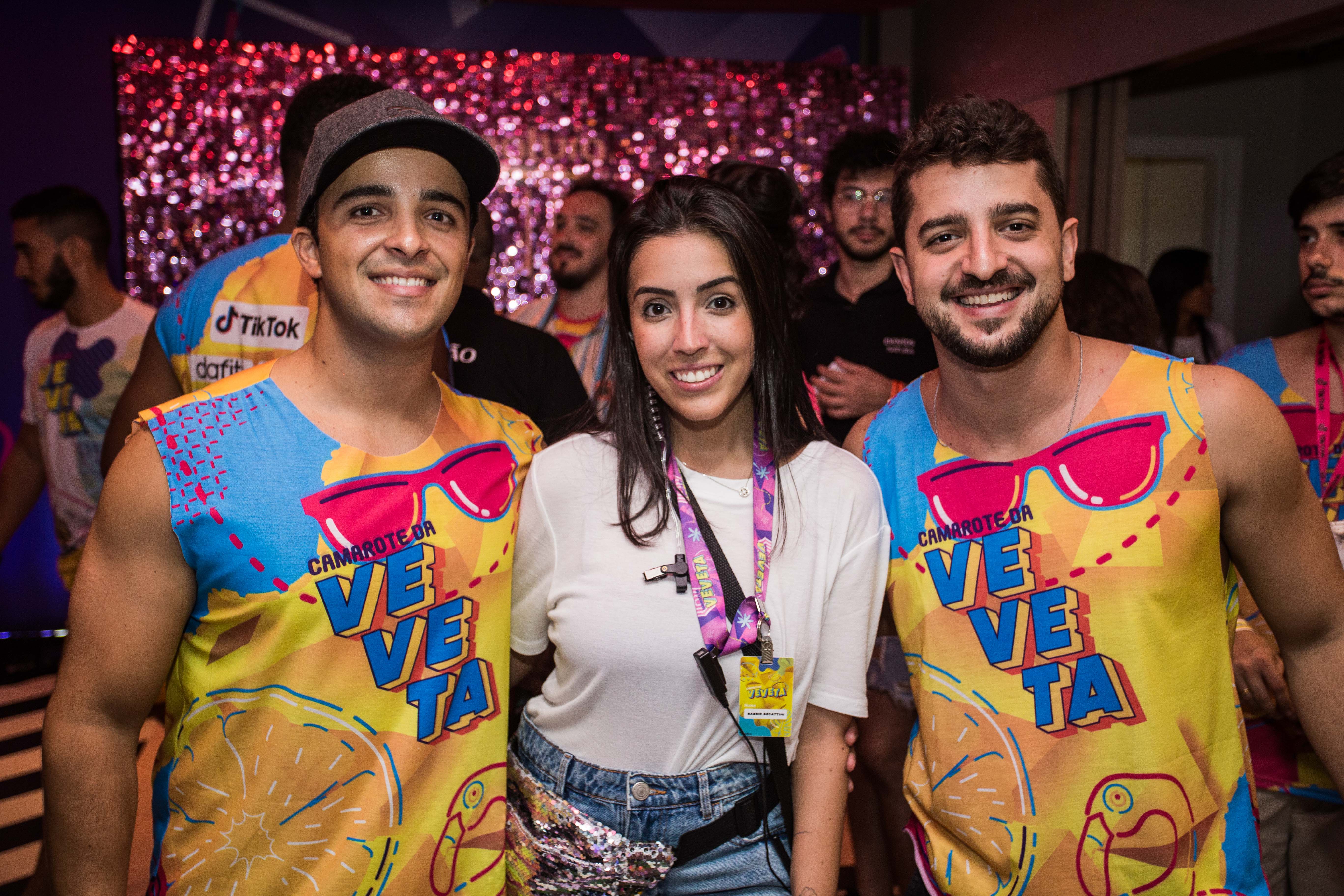Fred Camerino, Babbie Becattini e Guilherme Cyrillo