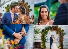 Nayla Vilas Boas e Leo Kraus se casaram no Amado