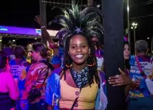 Monique Evelle curtiu domingo no Camarote da Veveta