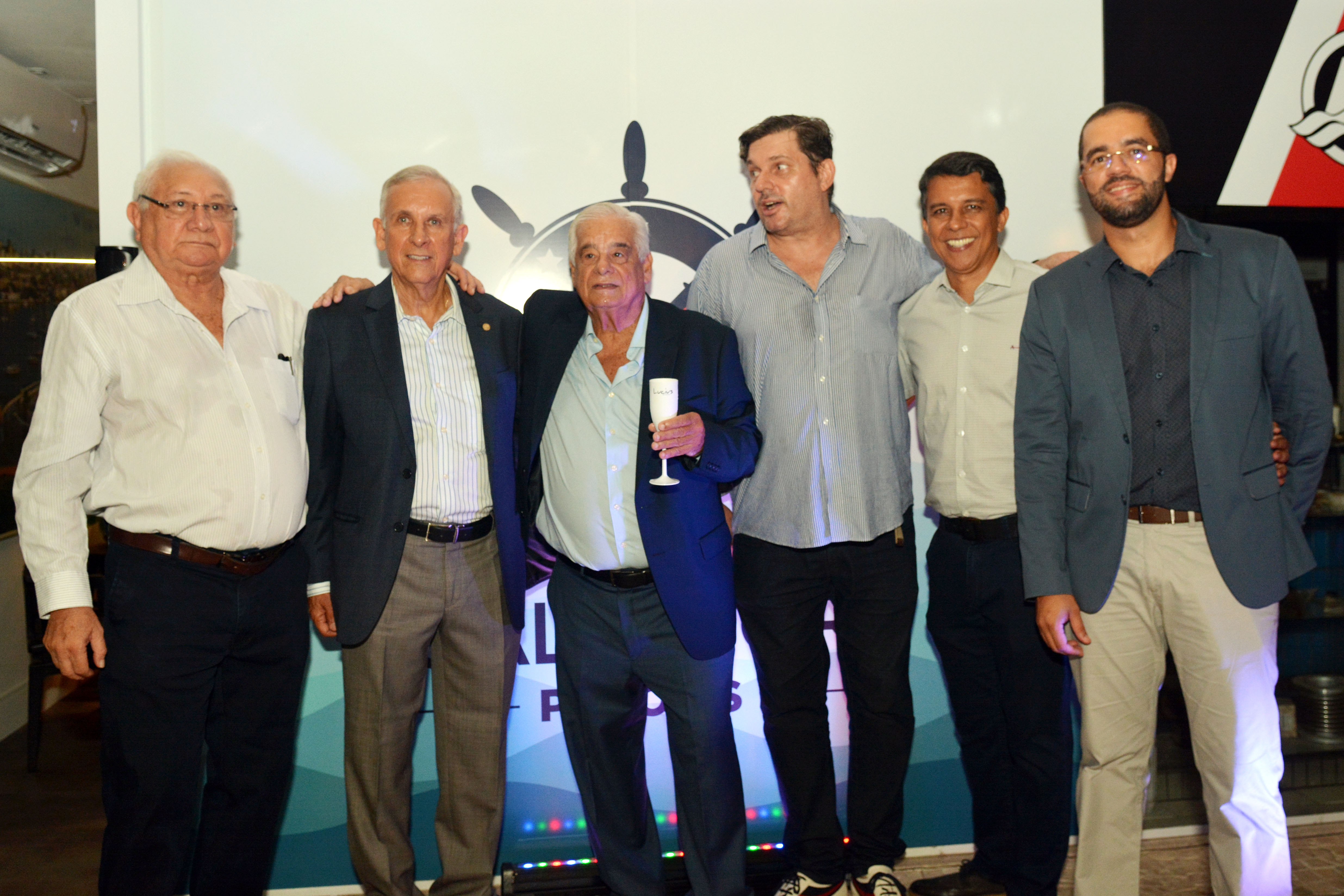 Severino Fialho, Luiz Carlos Rosas, Nelson Gomes, André Schumann, Jean Felix e Hugo Gazerdin