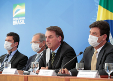 Moro, Guedes e Mandetta formam bloco contra Bolsonaro