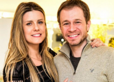 Daiana Garbin e Tiago Leifert estão grávidos de uma menina
