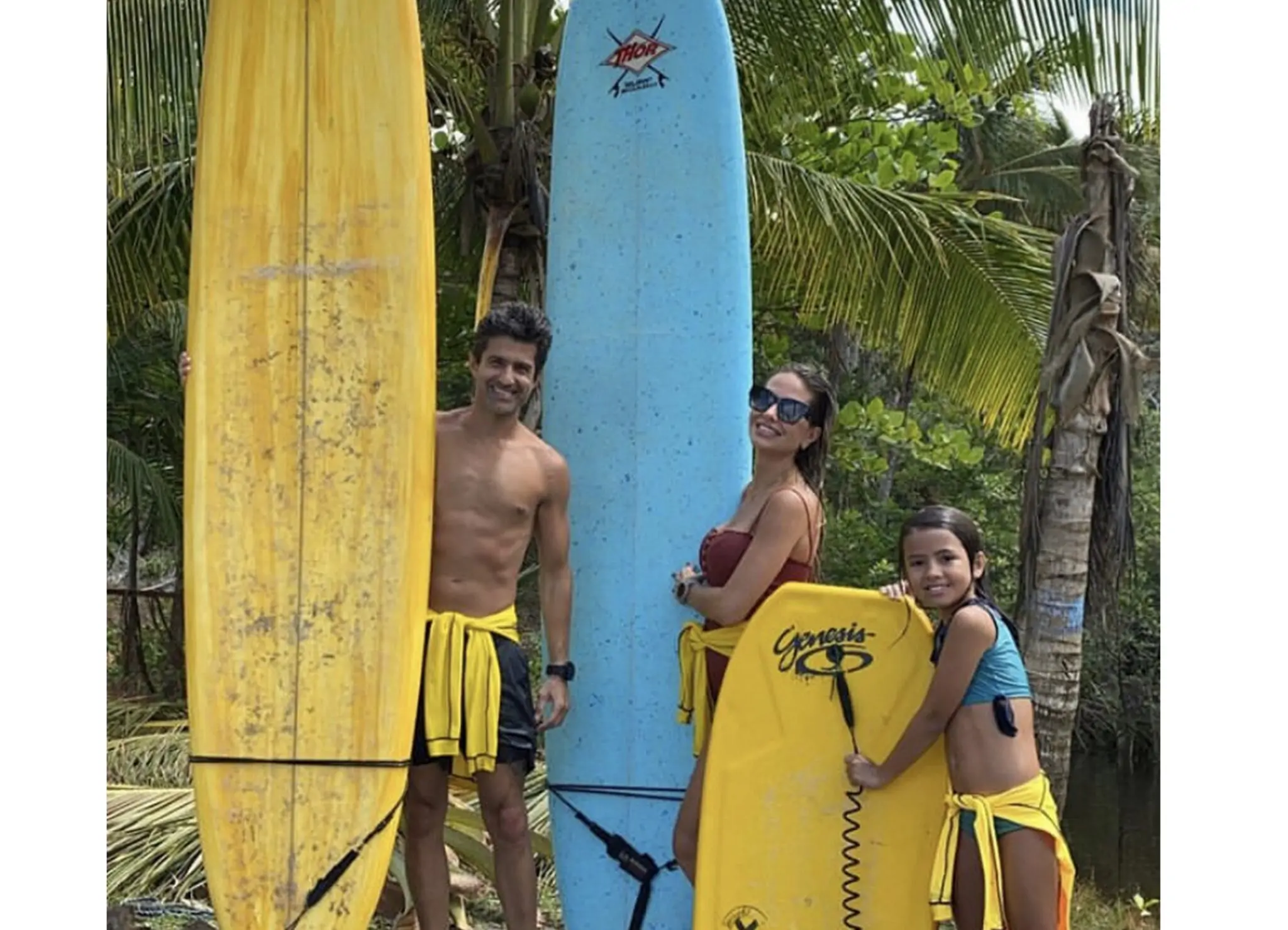 Duquinho Magalhães e Vanessa Salles, em Itacaré (BA).