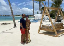 Marcella Brandalize e Fabio Maalouli seguem em lua-de-mel nas Ilhas Maldivas