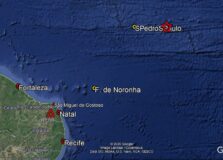 Terremoto de 6.9 de magnitude é registrado no Atlântico próximo a Noronha