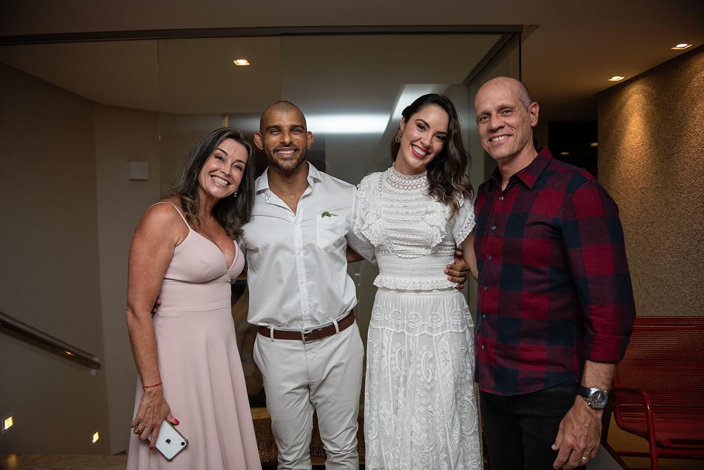 Ana Carolina Porto e Flávio Simas com Isabela Goulart e Felipe Antunes