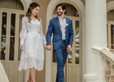 Fernanda Cunha Guedes e Tiago Ayres se casaram em Salvador