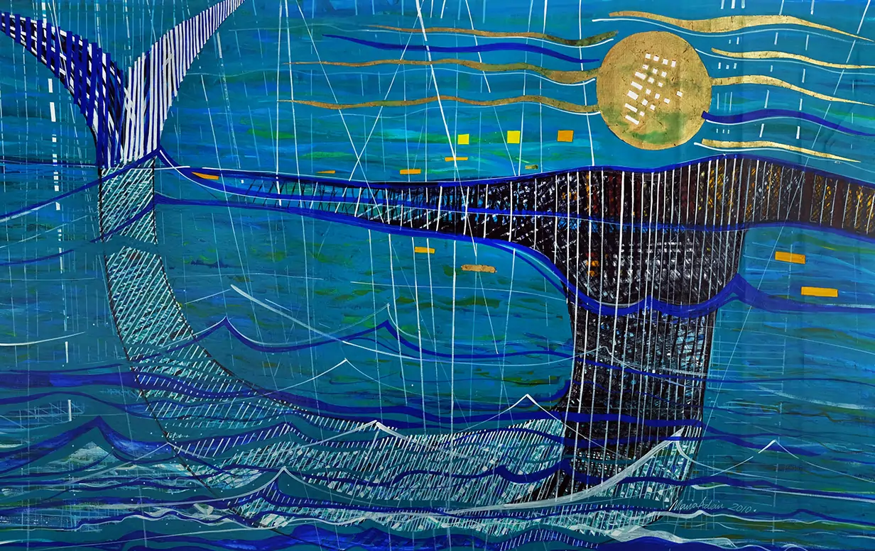 Obras de Maria Adair, com temáticas relativas ao mar, integram