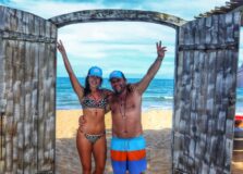 Thay Saraiva e Ricardo Salim aproveitam férias em Trancoso