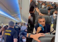 Confusão no ar! Em voo de Salvador para Brasília, passageiro se recusa a usar máscara e Polícia Federal é acionada
