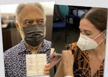 Flora e Gilberto Gil são vacinados contra a Covid-19