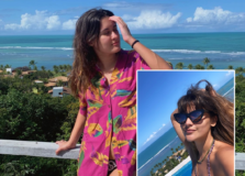 Giulia Costa e Bia Bonemer curtem férias no sul da Bahia