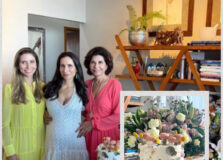 Camila Meccia recebeu amigas para o “Chá da Bela”