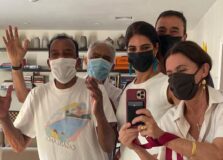 Flora e Gilberto Gil receberam Jorge Ben Jor, Rizek e Sadi para almoço dominical
