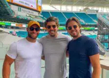 Felipe Malheiros, Alexandre Franco e Alexandre Schnitman aproveitam dias em Miami