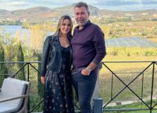 Mércia e Bruno Bordoni curtem viagem em Portugal