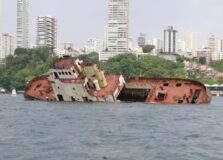 Novas embarcações serão afundadas na Baía de Todos-os-Santos