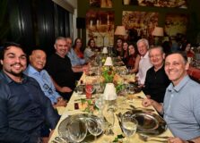 Angelo Coronel celebrou aniversário no Restaurante Bistrô Trapiche Adega