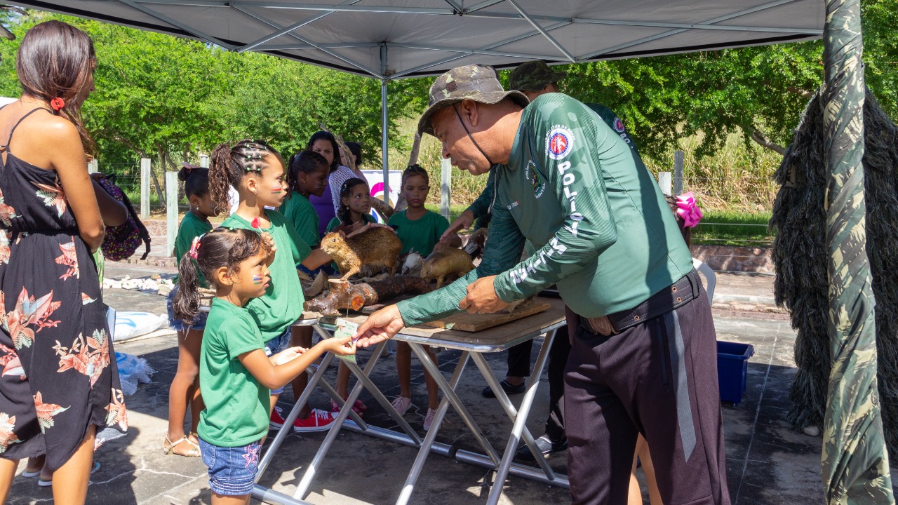 Evento da Fundação Baía Viva na Ilha dos Frades.