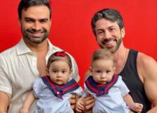 Flavio Moura e Márcio Xenofonte vão comemorar o primeiro ano dos filhos