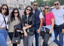 Marcela Mendonça e Paulo Pereira aproveitam férias em Londres