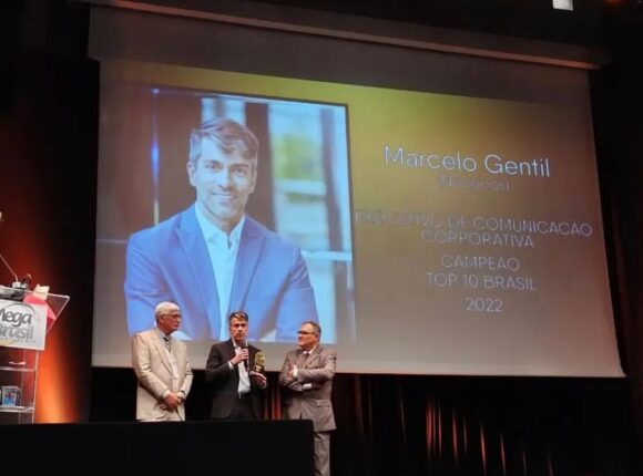 Marcelo Gentil é eleito Executivo de Comunicação Corporativa do ano pela Mega Brasil