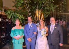 Augusto Aras prestigia casamento da enteada Adriana Olivieri com Nestor Távora em Salvador