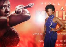 Rita Batista participou da estreia de “A Mulher Rei” em São Paulo