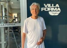 Caetano Veloso e Daniel Boaventura visitam academia Villa Forma em Salvador