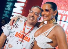 Deborah Secco marca presença no Camarote Brahma do Carnaval de Salvador