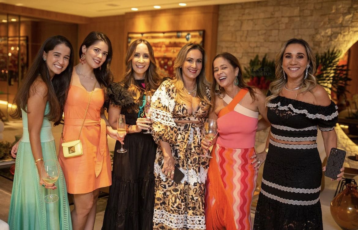 Julia, Ana Paula, Cris Machado, Claudia Belfort, Ana Lúcia Evangelista e Lila Moraes