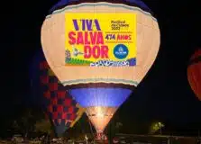 Aniversário de Salvador recebe balão com voos cativos