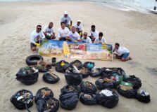 Fundação Baía Viva realiza ação de limpeza de resíduos na Ilha dos Frades