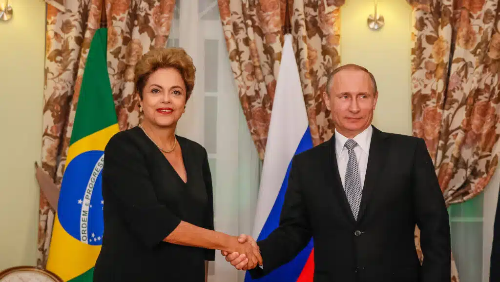 Dilma Rousseff e Vladimir Putin em 2015. Foto: Roberto Stuckert Filho.