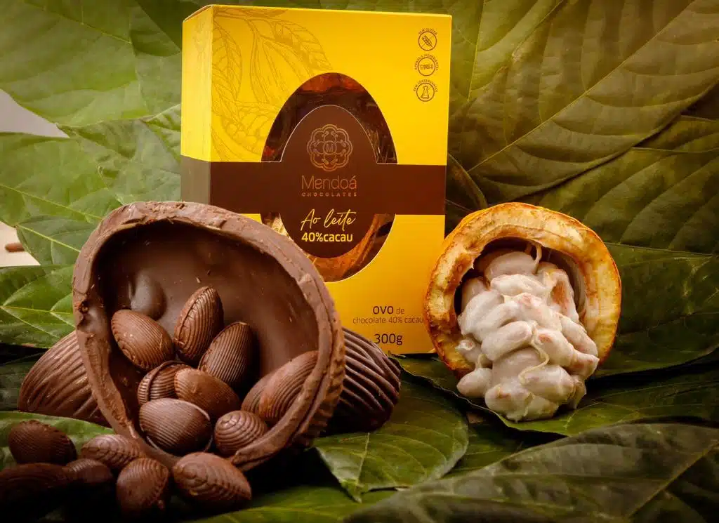 Ovo de Páscoa Orgânico da Mendoá Chocolates. Foto: Divulgação.