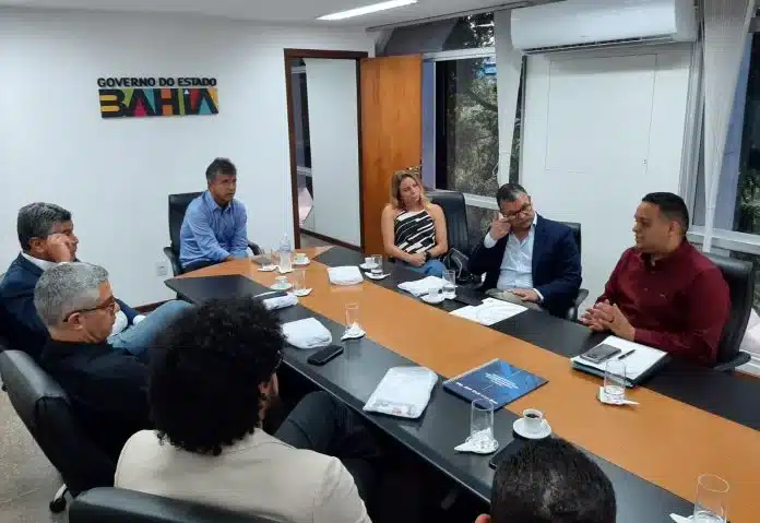 Reunião na sede da Governadoria. Foto: Anderson Oliveira/GOVBA.