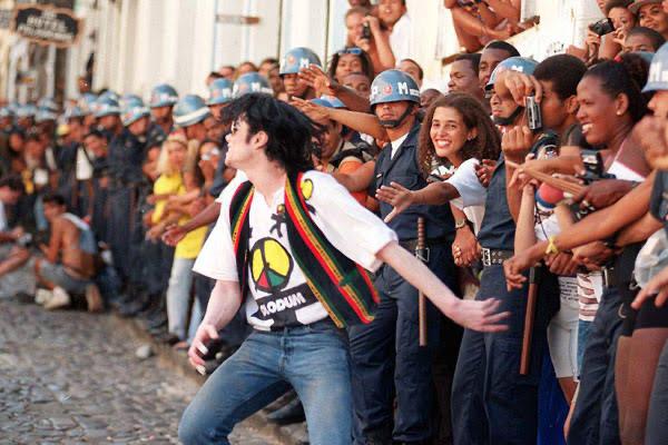 Michael Jackson em Salvador. Foto: Reprodução.