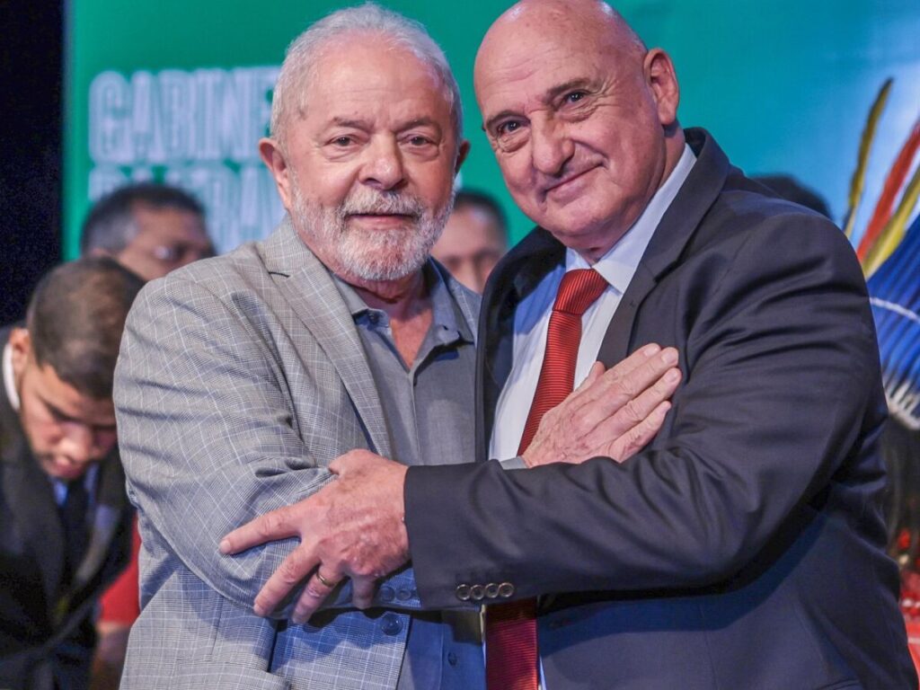 Lula e Gonçalves Dias. Foto: Ricardo Stuckert.