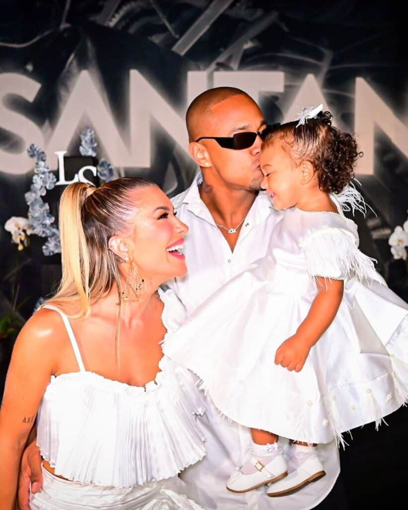 Lore Improta e Léo Santana com filha. Foto: Reprodução/Instagram,