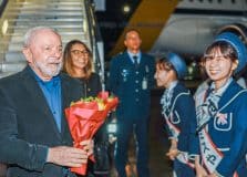 Lula e Janja desembarcam no Japão para Cúpula do G7