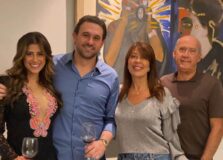 Bruna Pitanga armou jantar intimista para celebrar o aniversário de Rafael Guntin