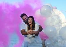 Mari Antunes e Aldo Rebouças realizaram chá revelação em Itacaré