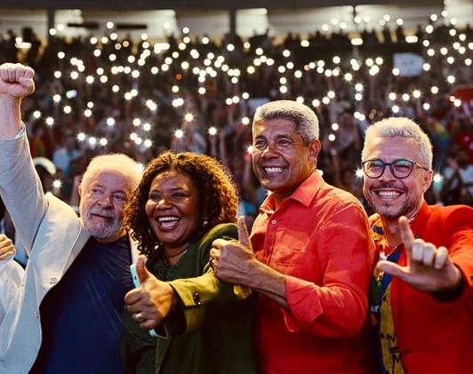 Lula, Margareth, Jerônimo e Bruno. Foto: Reprodução/Instagram.