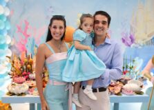 Luma Pitanga e Felipe Pinto comemoraram os 3 anos da pequena Maitê com festa