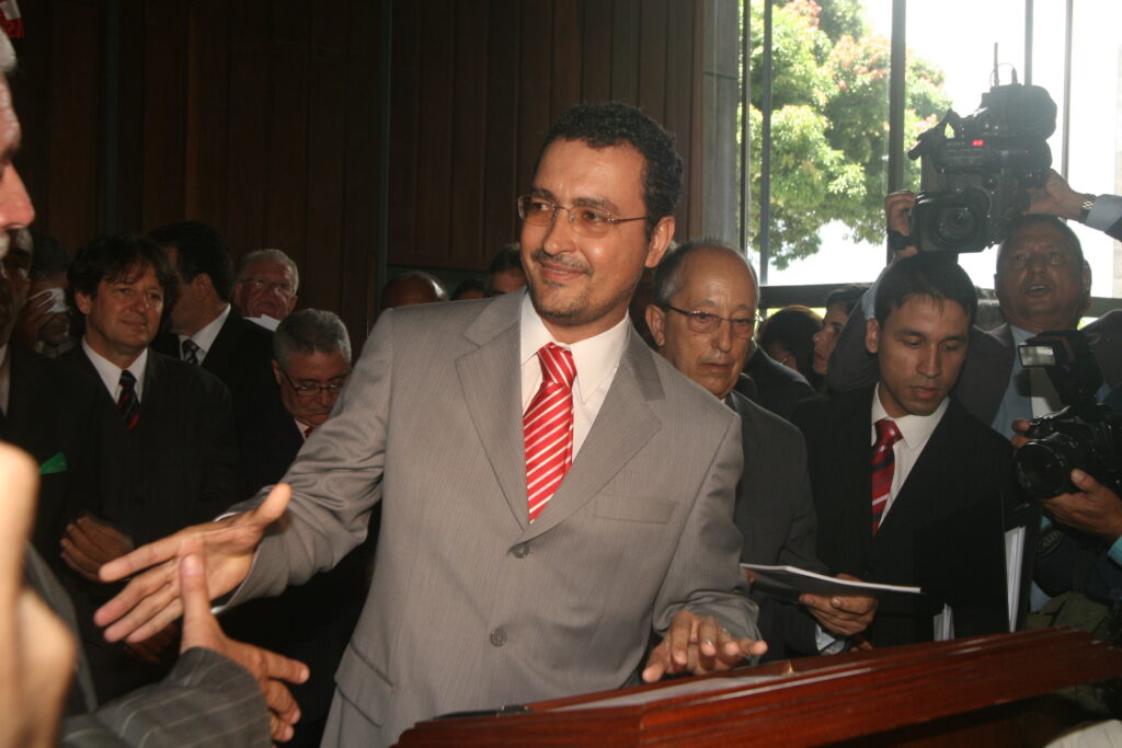 Na posse de Jaques Wagner como Governador, em 2007.