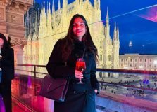 Carol Barreto desembarca em Milão para evento de arquitetura