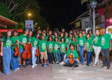 Praia do Forte recebe apresentação do projeto Sinfônica Garcia D’Ávila